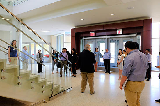 Tour of the new Integrated Science Building at KU