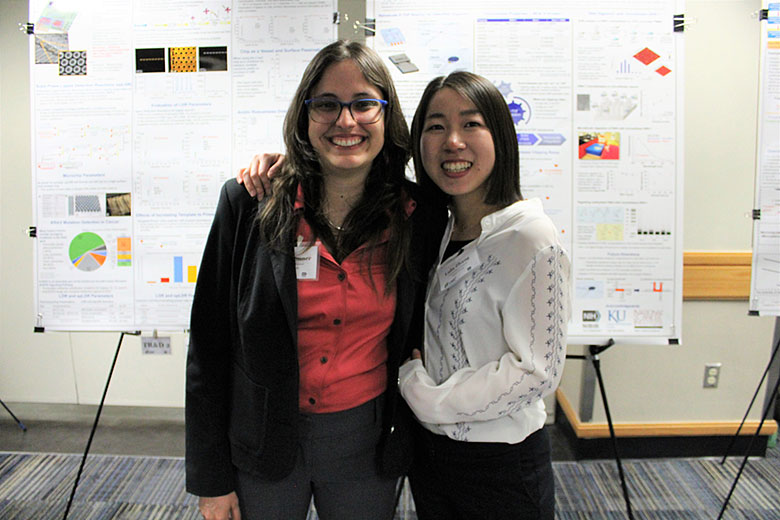Jenny Conner and Lulu Zhang at the poster session