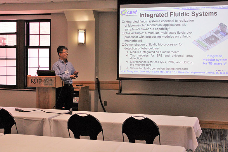 Dr. Daniel Park presents his work on fabrication of mixed-scale sensors